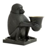 ART DECO MONKEY WITH LIGHT