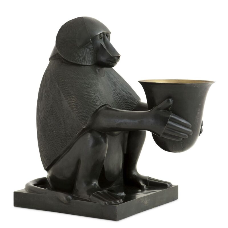 ART DECO MONKEY WITH LIGHT