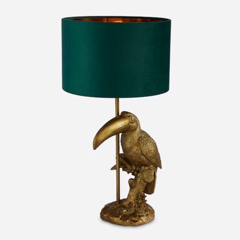 GOLD TOUCAN LAMP