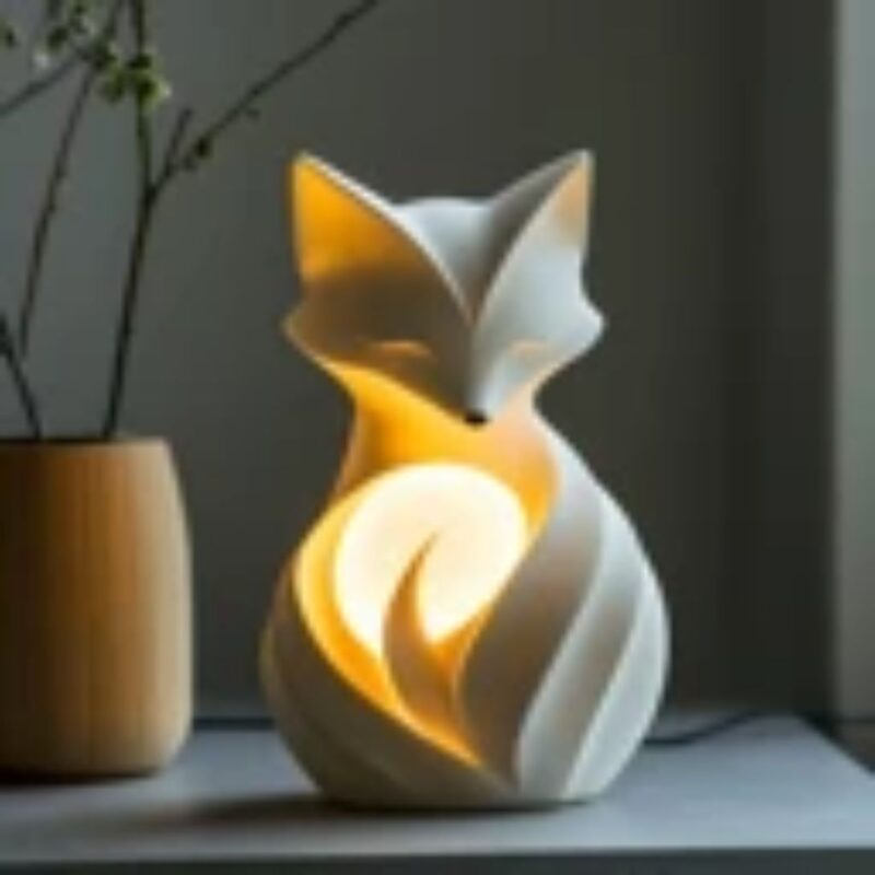 WARM CERAMIC WHITE BALL LED LIGHT CARTOON REINDEER