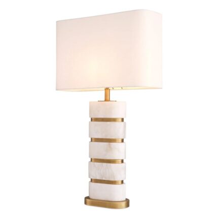 NEWALL TABLE LAMP ALABASTER WITH SHADE