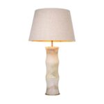 BONNY TABLE LAMP AND SHADE ALABASTER