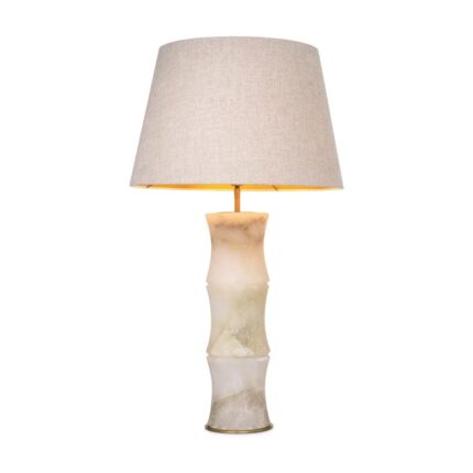 BONNY TABLE LAMP AND SHADE ALABASTER