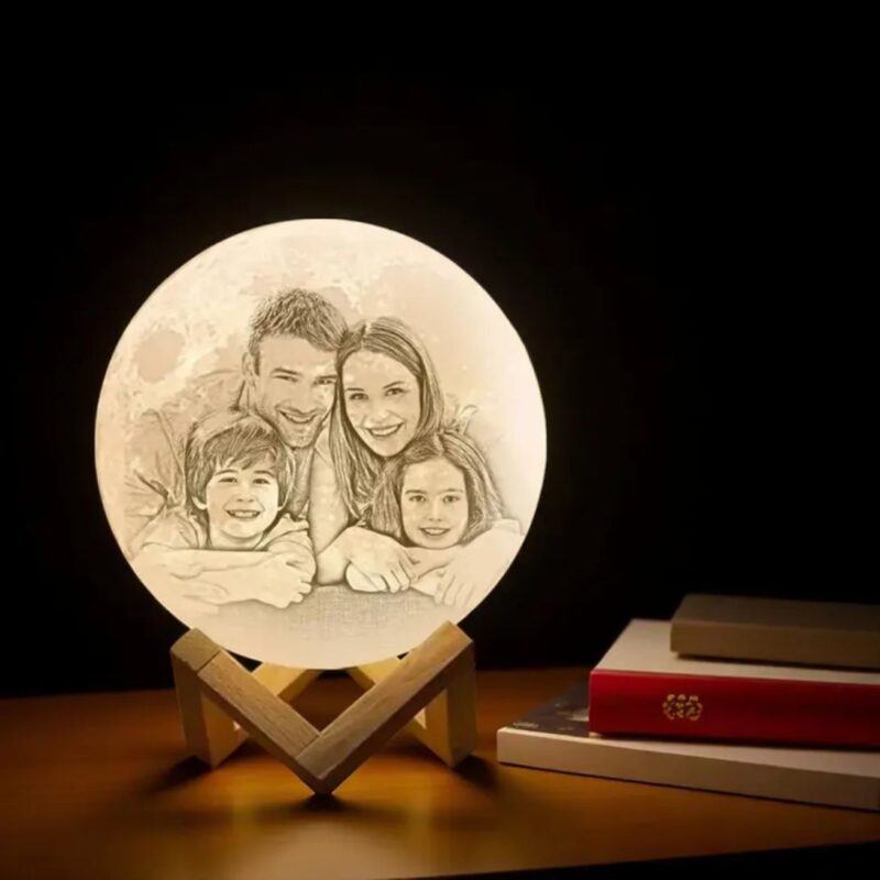 REALISTIC 3D PRINTED MOON LAMP