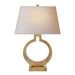 RING FORM TABLE LAMP BRASS