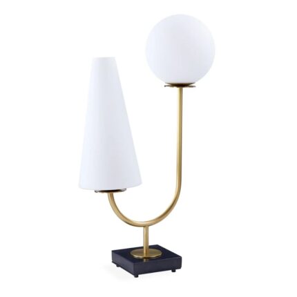 PARADISO TABLE LAMP BRASS AND BLACK MARBLE
