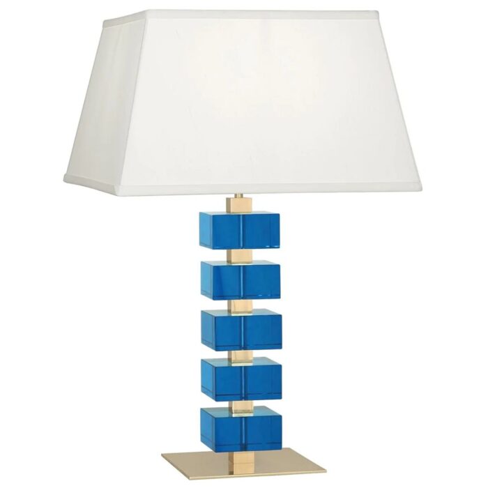 MONACO TABLE LAMP TURQUOISE AND WHITE