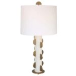BLACK LABEL HALF MOON MARBLE TABLE LAMP