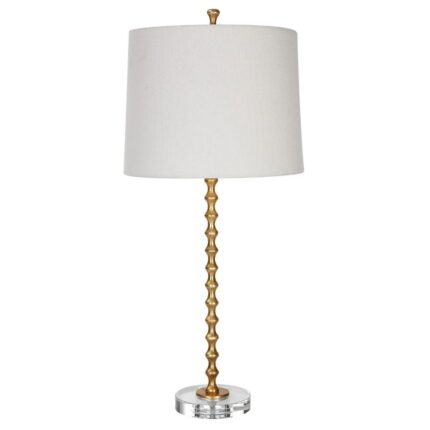 HOURGLASS SET OF 2 TABLE LAMP BRASS