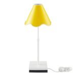RIPPLE RECHARGEABLE LED TABLE LAMP YELLOW AND WHITE