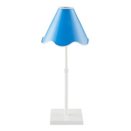 RIPPLE RECHARGEABLE LED TABLE LAMP BLUE AND WHITE