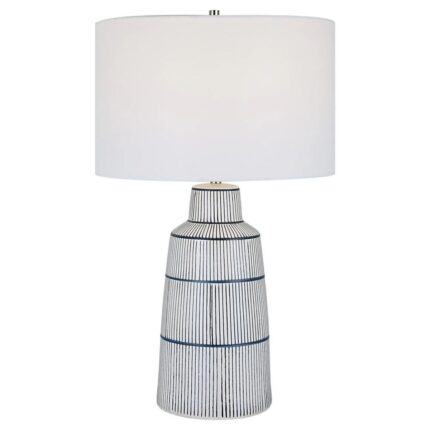UTTERMOST BRETON NAUTICAL STRIPE TABLE LAMP OUTLET