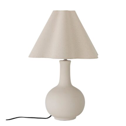 HEIDE TABLE LAMP WHITE STONEWARE
