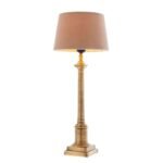 COLOGNE SMALL TABLE LAMP AND SHADE ANTIQUE BRASS