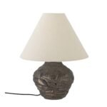 CAROLLA BROWN STONEWARE TABLE LAMP