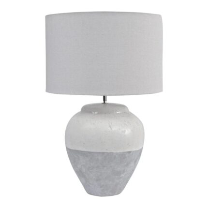 SKYLINE PORCELAIN LARGE TABLE LAMP GREY