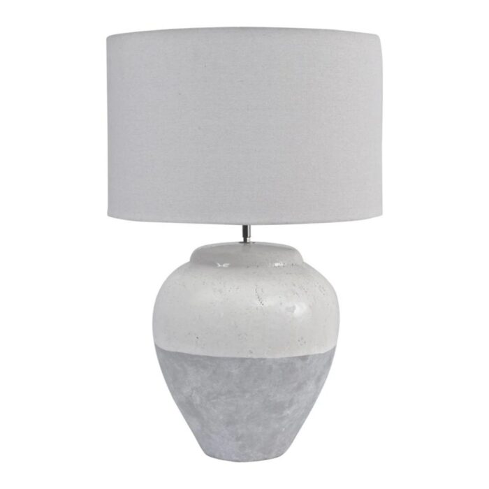 SKYLINE PORCELAIN LARGE TABLE LAMP GREY