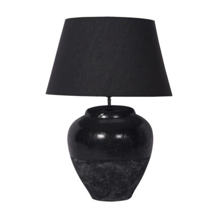 SKYLINE TERRACOTTA TABLE LAMP BLACK
