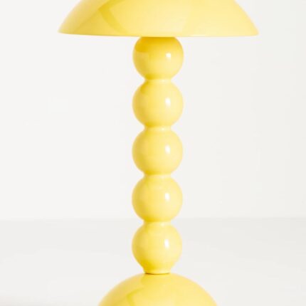 BOBBIN LED CORDLESS RECHARGEABLE TABLE LAMP YELLOW