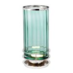 ARNO TABLE LAMP GREEN POLISHED NICKEL