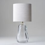 PERFUME BOTTLE TABLE LAMP CLEAR