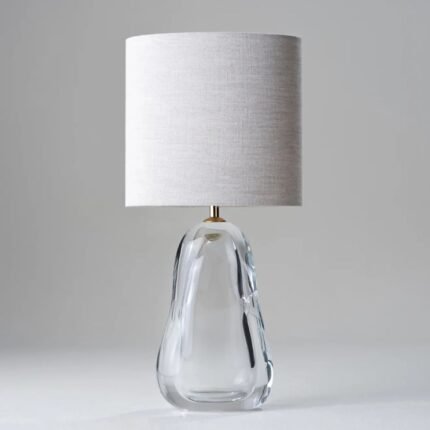 PERFUME BOTTLE TABLE LAMP CLEAR