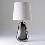 PERFUME BOTTLE TABLE LAMP CHARCOAL