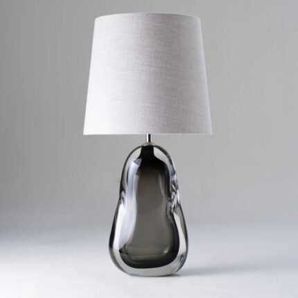 PERFUME BOTTLE TABLE LAMP CHARCOAL