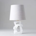 KNOT TABLE LAMP PLASTER WHITE