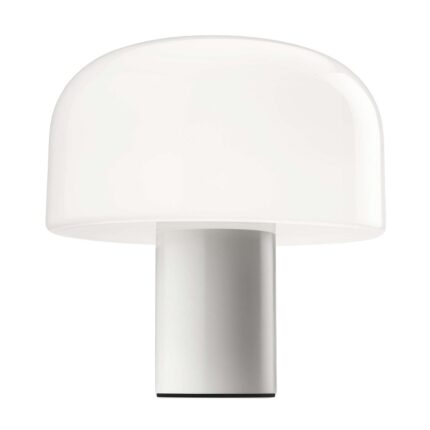 BELLHOP GLASS T TABLE LAMP WHITE