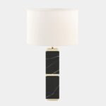 MATTEO NERO MARQUINA POLISHED MARBLE TABLE LAMP