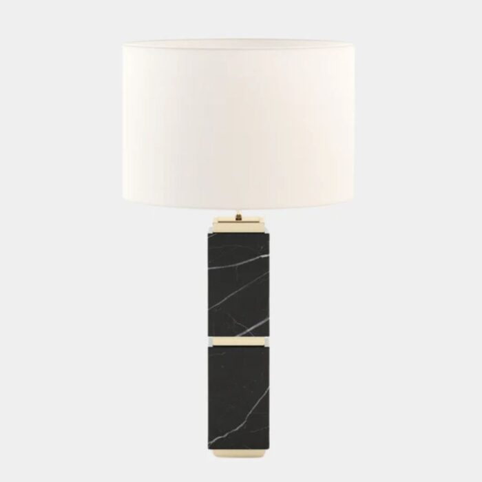 MATTEO NERO MARQUINA POLISHED MARBLE TABLE LAMP