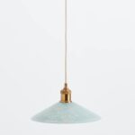 PAINTED LEAF GLASS PENDANT SKY
