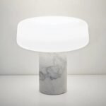 TERENCE WOODGATE SOLID TABLE LIGHT CARRARA MARBLE