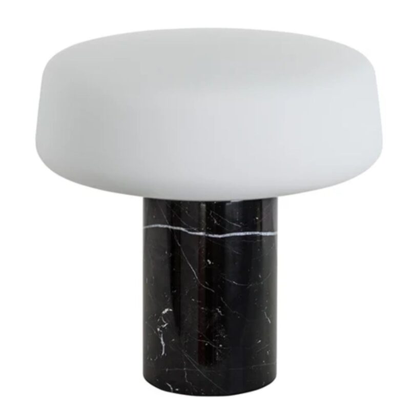 TERENCE WOODGATE SOLID TABLE LIGHT SMALL MARQUINA MARBLE