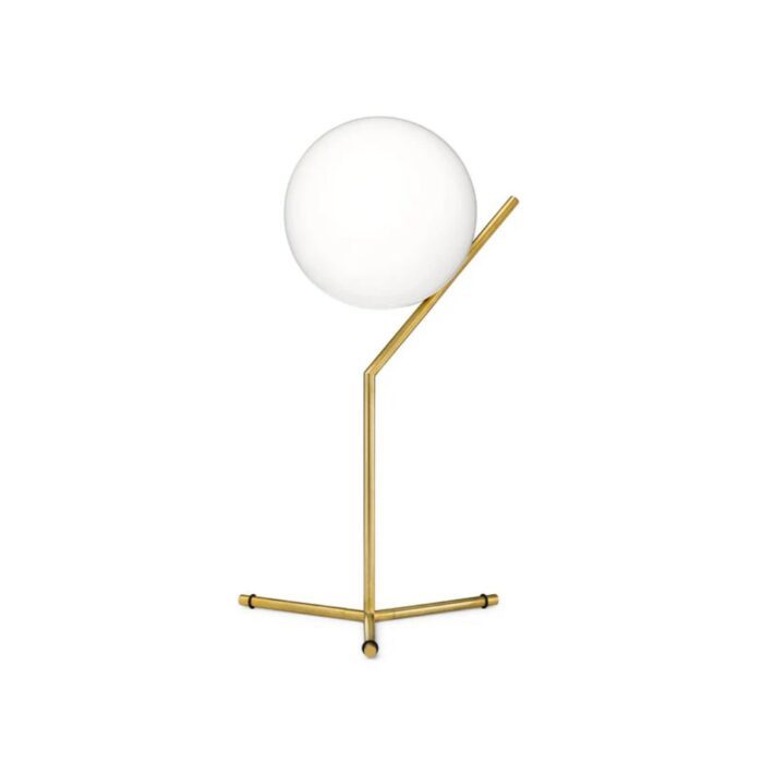 FLOS IC T1 HIGH TABLE LAMP BRUSHED BRASS