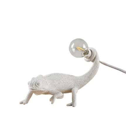 RESIN LIZARD TABLE LAMP 7.5