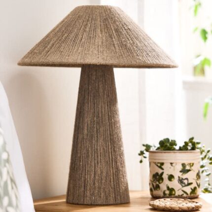 TAPERED JUTE ROPE LAMP