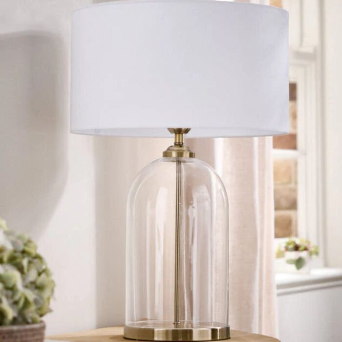 GLASS CLOCHE BASE LAMP