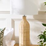 TALL RATTAN TABLE LAMP