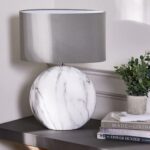 MELORA LARGE MARBLE EFFECT LAMP
