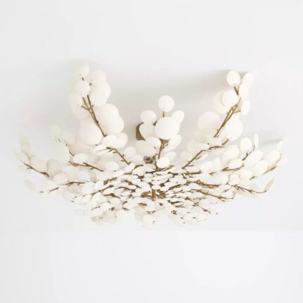 BILAL COCONUT FLUSH MOUNT CREAM