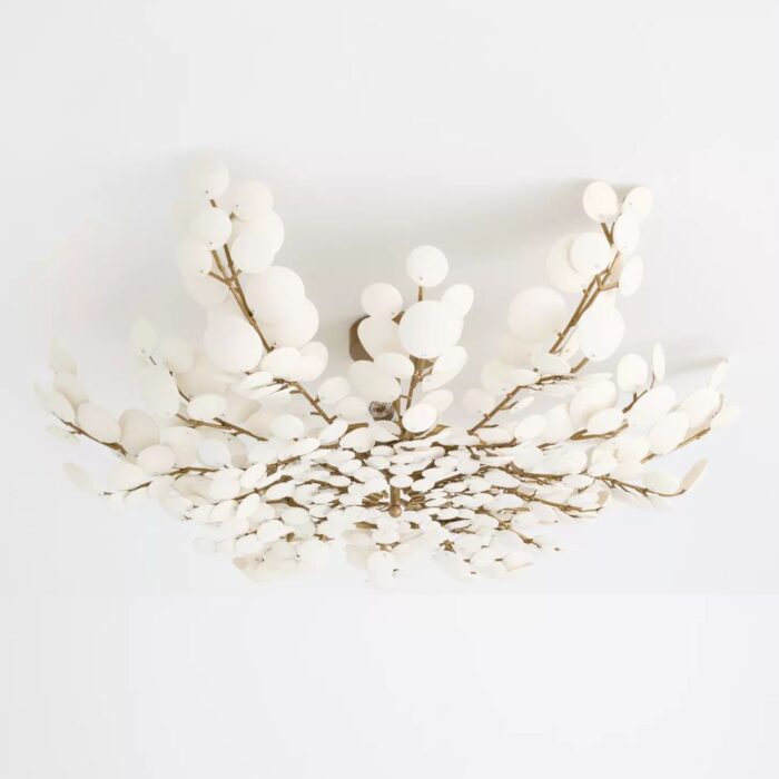 BILAL COCONUT FLUSH MOUNT CREAM