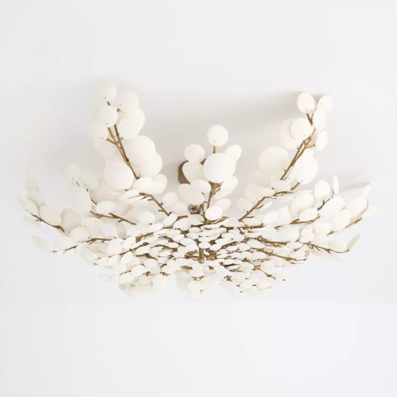 BILAL COCONUT FLUSH MOUNT CREAM