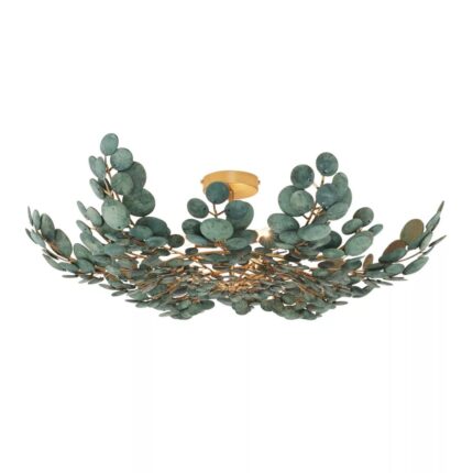 BILAL COCONUT FLUSH MOUNT GREEN