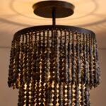 BEADED FLUSH MOUNT CEILING LIGHT