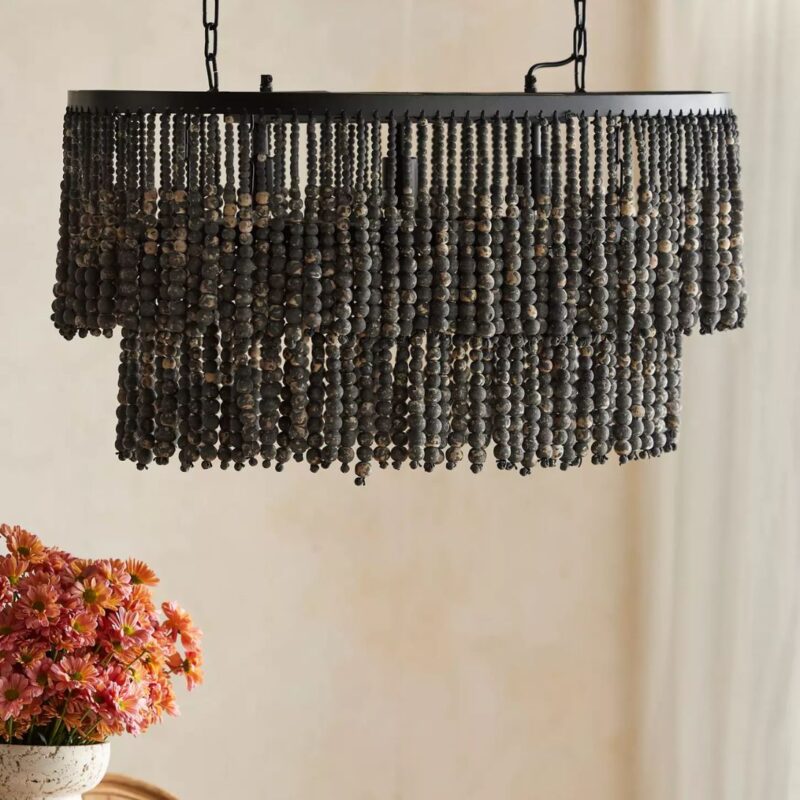 BEADED CHANDELIER LIGHT