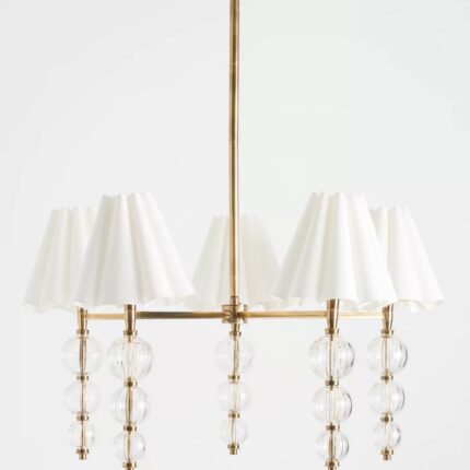 GIULIA CUT-GLASS SHADED CHANDELIER