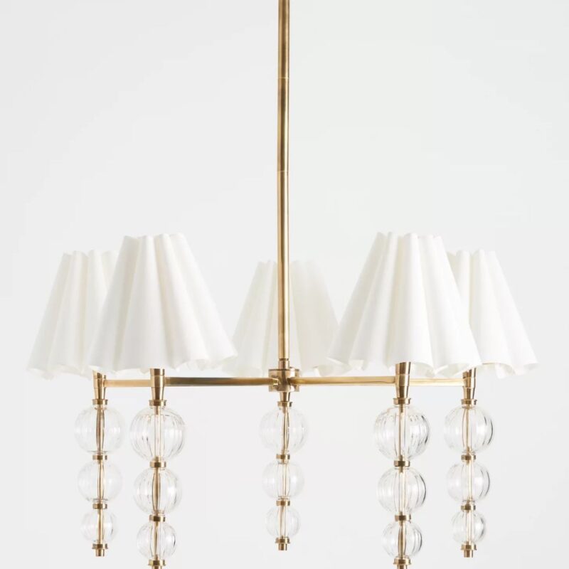 GIULIA CUT-GLASS SHADED CHANDELIER