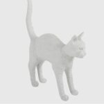 AFRALIA RESIN CAT TABLE LAMP